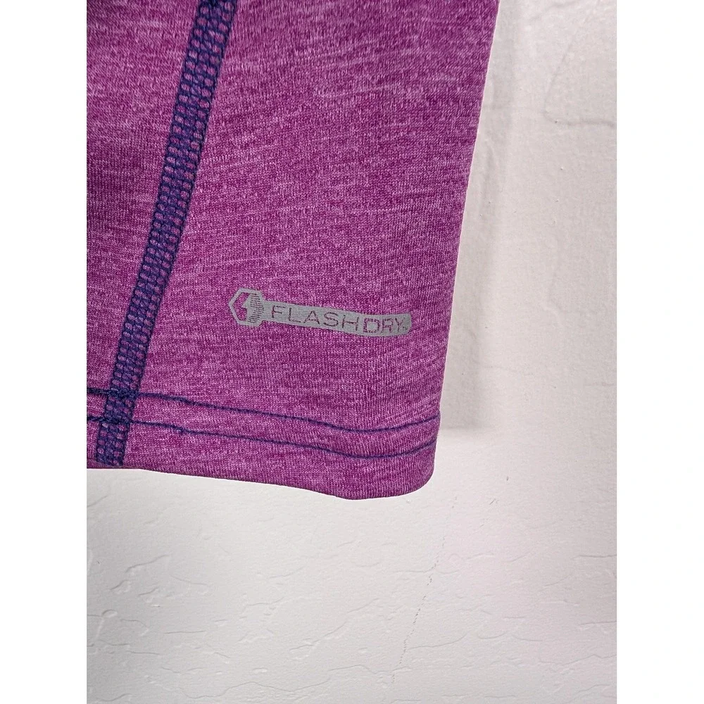 The North Face Shirt Womens Large Purple FlashDry Short Sleeve Athletic Running‎ - Picture 5 of 11